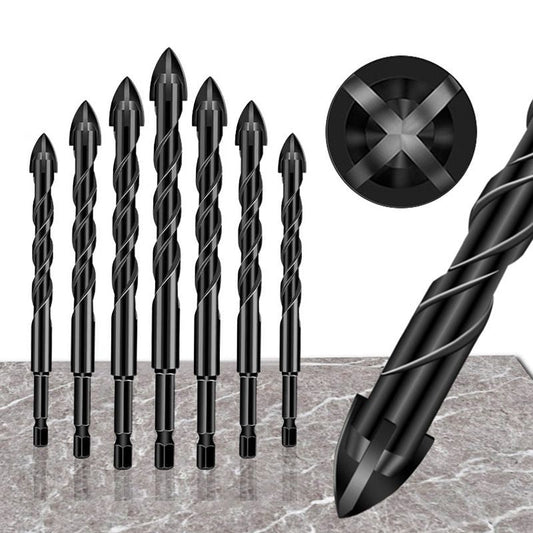 4-edge Cross Drill Bit Set 7pcs